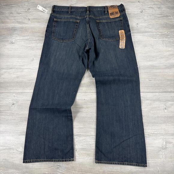 Old Navy Bootcut Jeans 38x30 Fits 40" Dark Wash Loose Fit Baggy Relaxed NWT - Picture 6 of 7